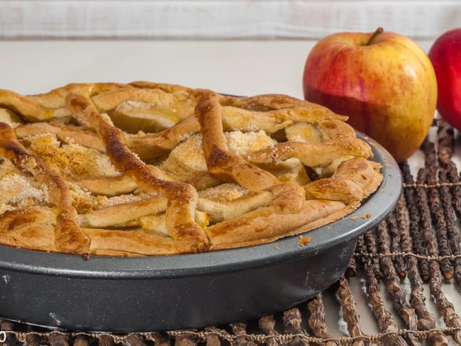 Crostata de pommes et amandes