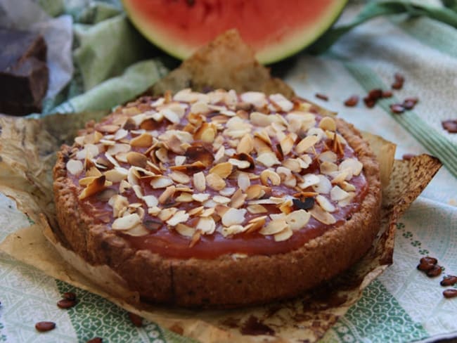 Tarte à la gelée de pastèque