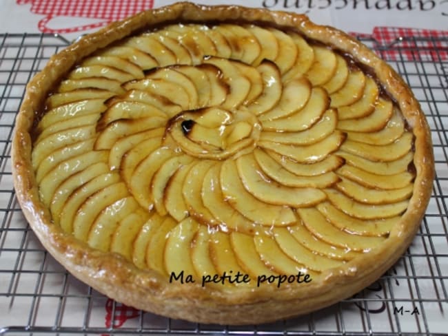 Tarte aux pommes et crème de marron