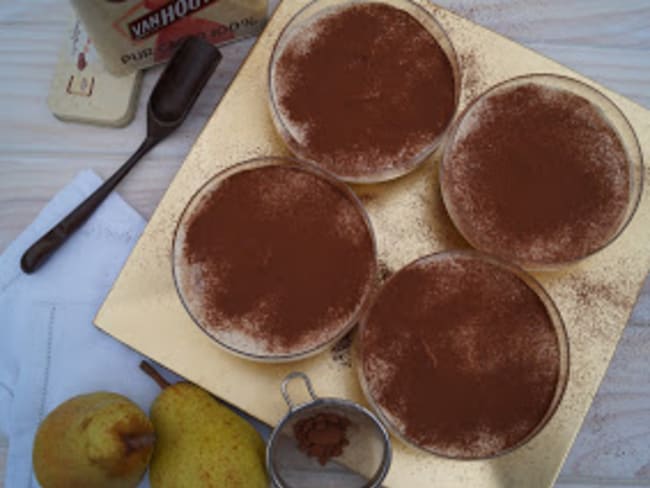 Tiramisu poire-pain d'épices