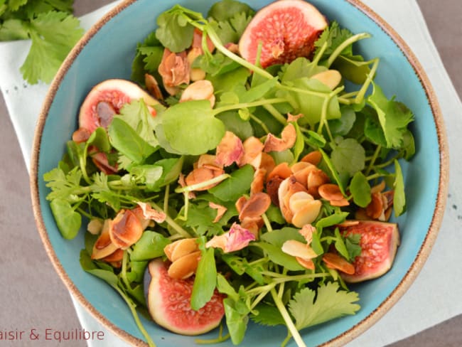 Salade de cresson aux amandes