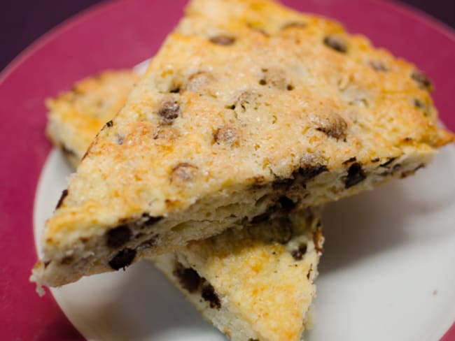 Scones aux pépites de chocolat