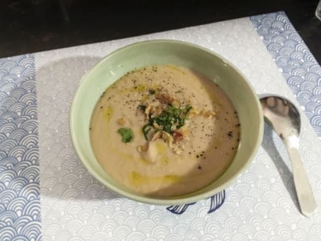 Soupe de haricots blancs