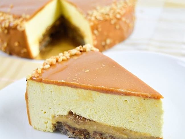 Entremet vanille praliné