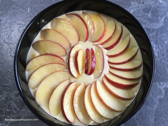 Moelleux aux pommes à la frangipane