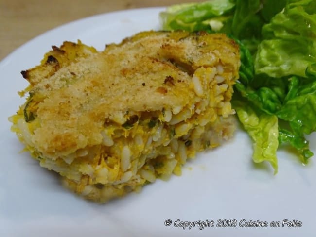 Gratin de courge niçois ou Tian de cougourda