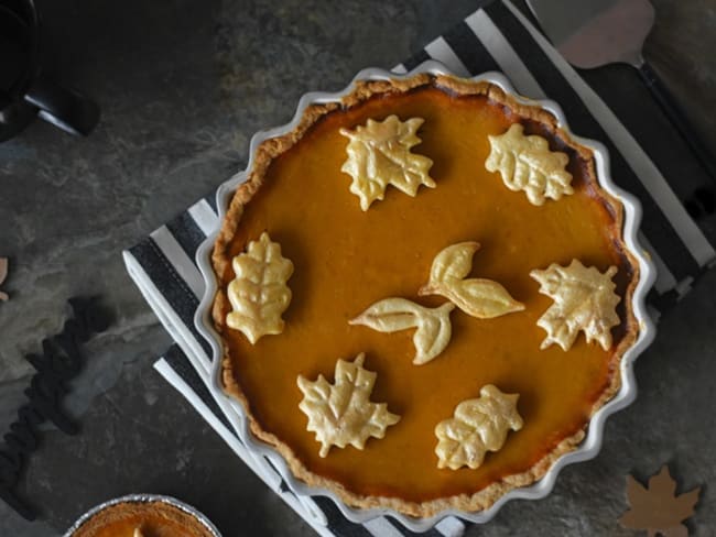 Tarte au potimarron sucrée aux epices