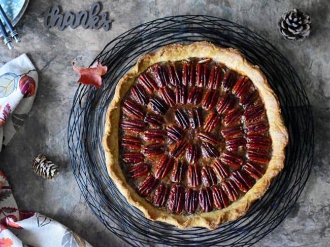 Tarte aux noix de pécan américaine