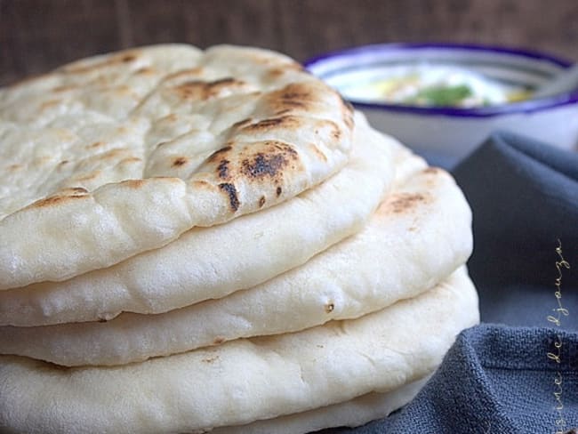 Pain plat à la poêle, recette libanaise