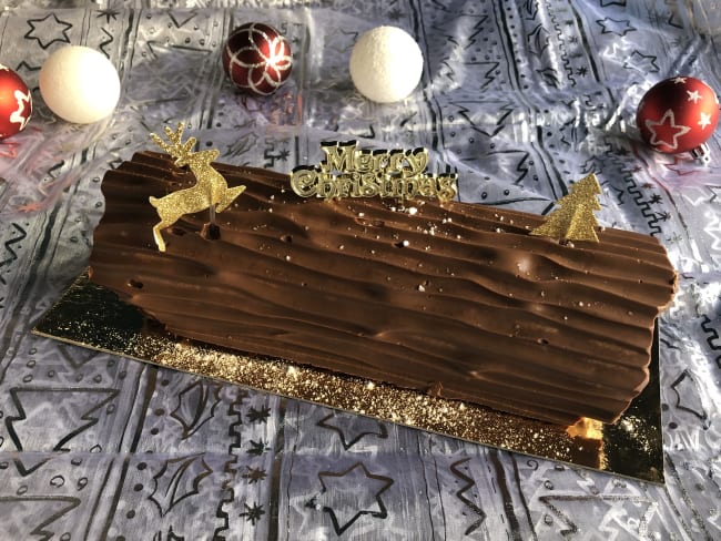 Bûche vanille chocolat