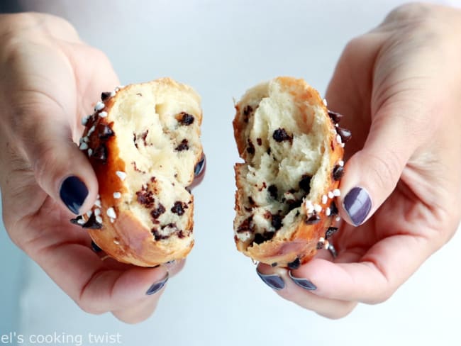 Petites brioches aux pépites de chocolat