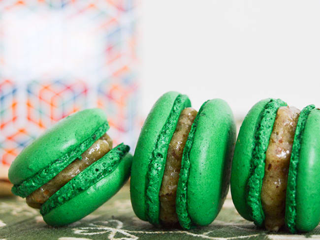 Macarons à la pistache pour le goûter