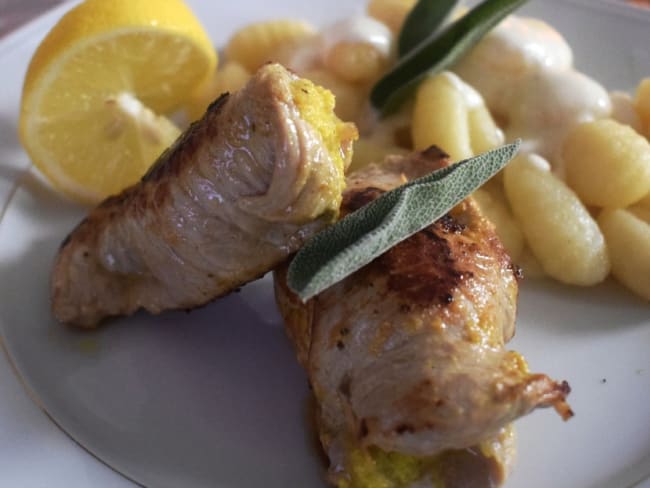 Involtini de veau au citron