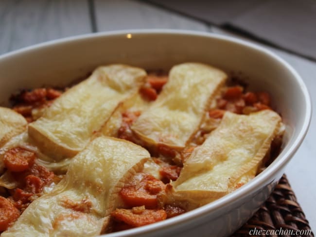 Gratin de carottes au Merzer