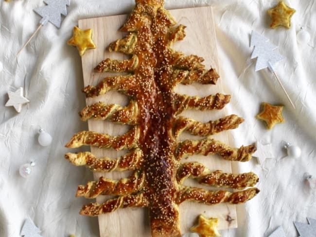 Sapin feuilleté de noël