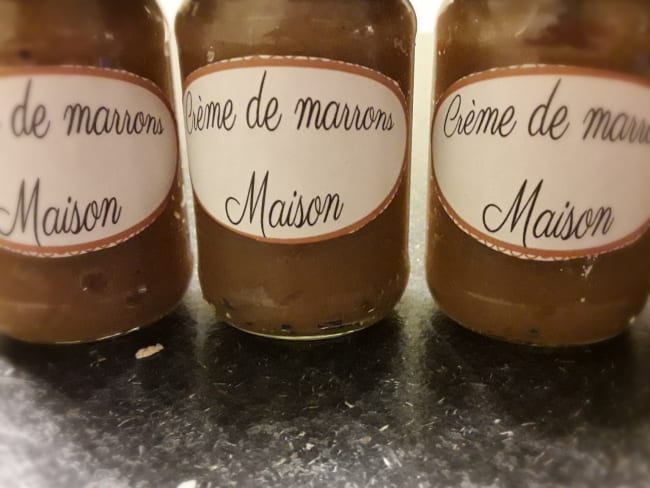 Crème de marrons faite maison