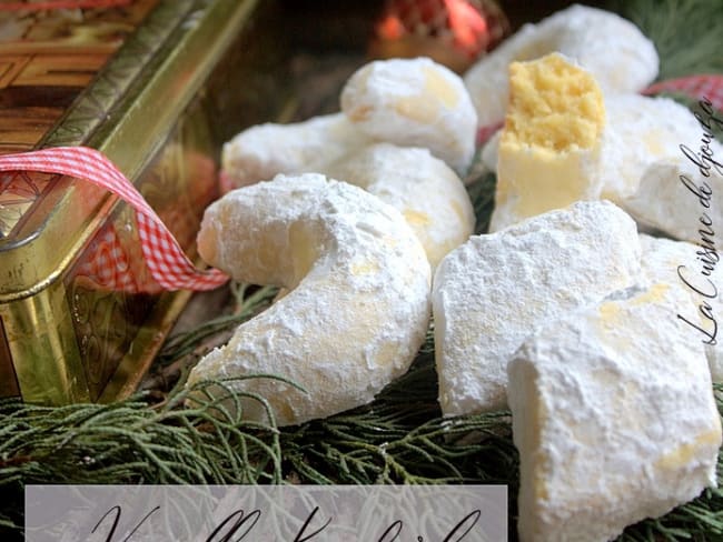 Biscuits de noël vanille kipferl