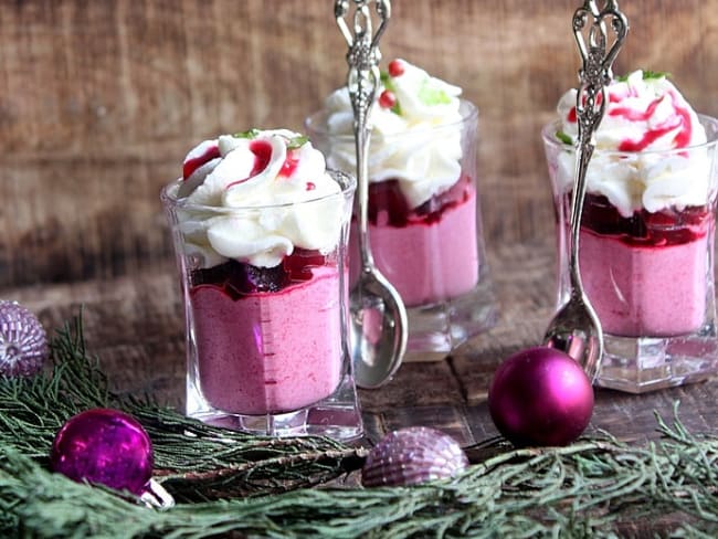 Verrine de betteraves rouges  