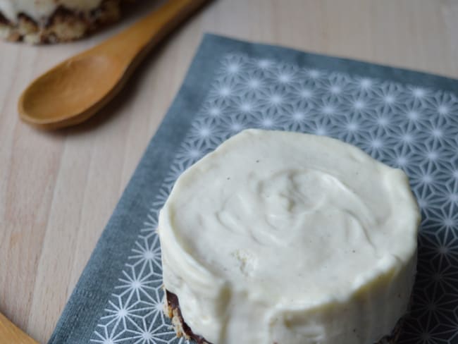 Cheesecake et sa gaufre artisanale