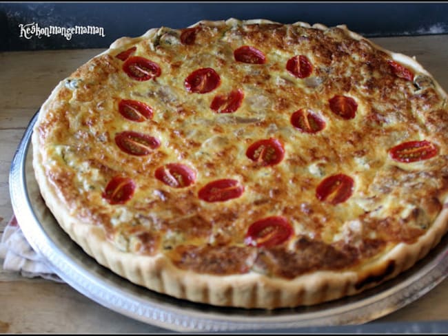 Quiche au thon et au fromage boursin