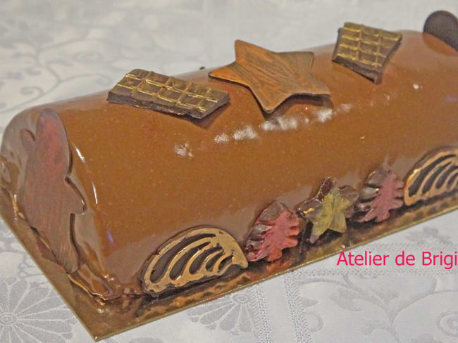 Bûche chocolat orange