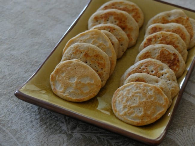 Blinis maison à la farine de sarrasin et lait d’amande