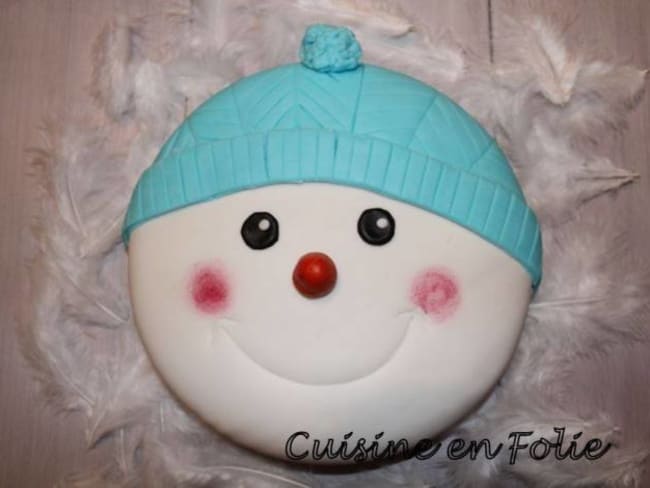 Mon bonhomme de neige gâteau d'anniversaire
