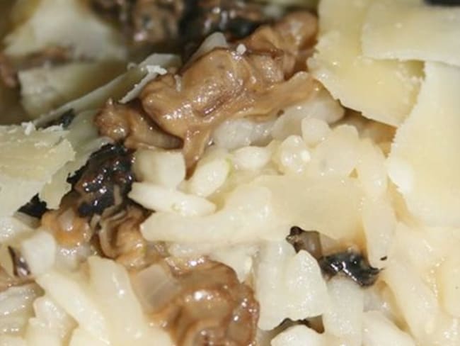 Risotto aux morilles et parmesan