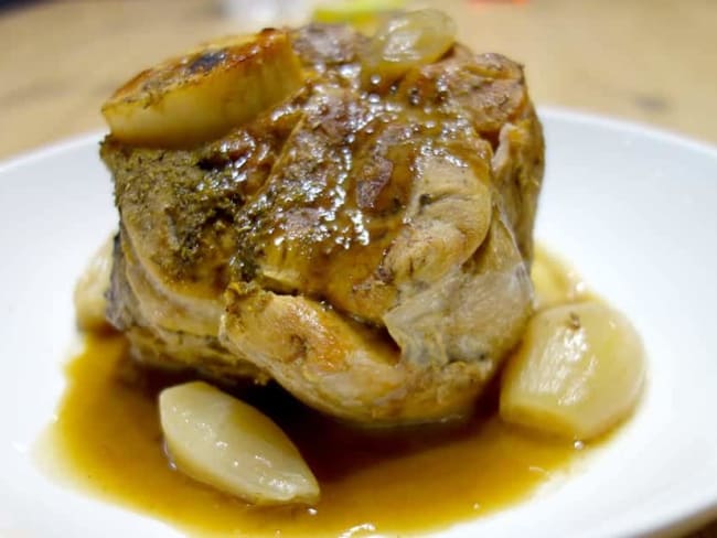 Jarret de veau confit au champagne