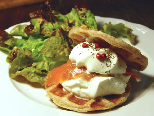 Les feuilletés au saumon et leur chantilly salée