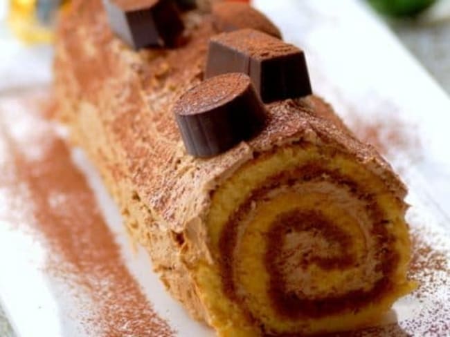 Bûche pâtissière de noël au café d’Eric Kayser