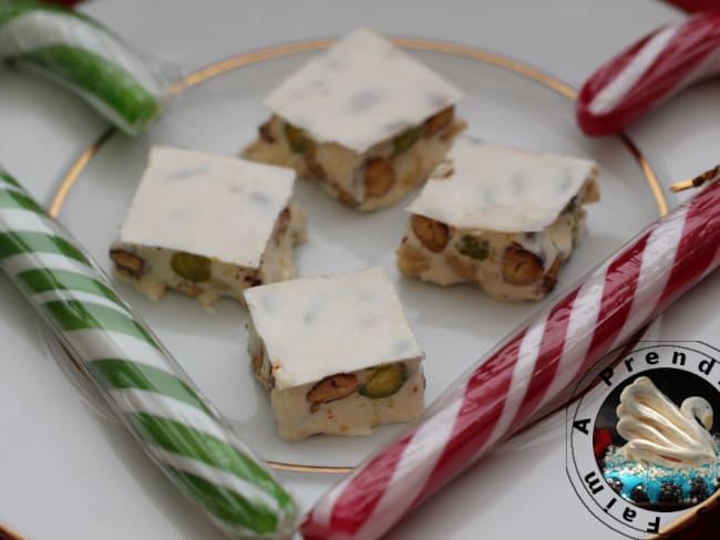 Nougat blanc aux trois fruits secs