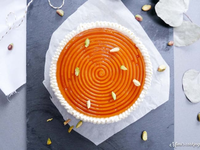 Ma galette des rois version 2019 : pâte sablée, crème d'amandes, gelée d'abricot et chantilly pistache