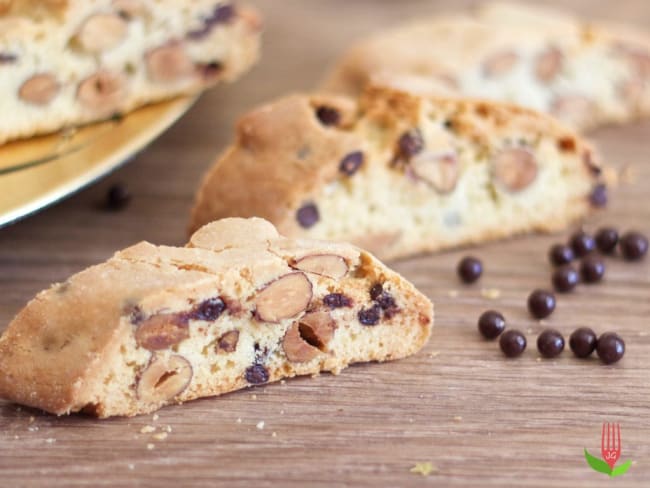 Croquants aux amandes et chocolat