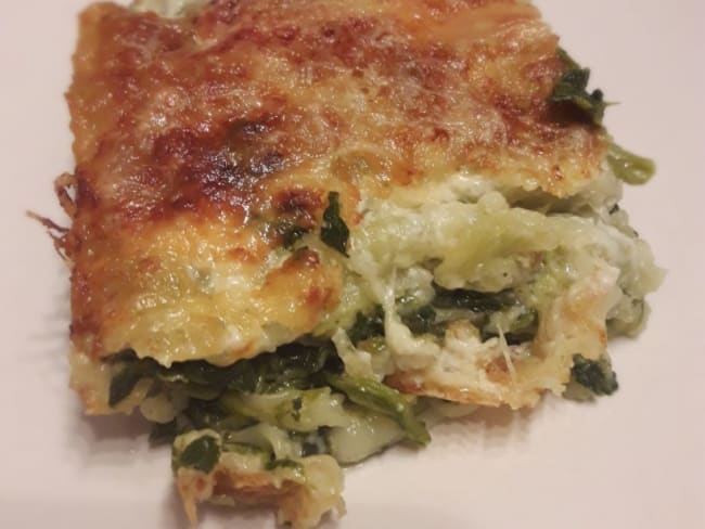 Lasagnes de ravioles aux épinards pour un beau dîner