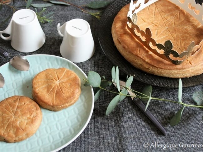 Galette des rois à la crème de pralin de courges sans gluten, sans œufs