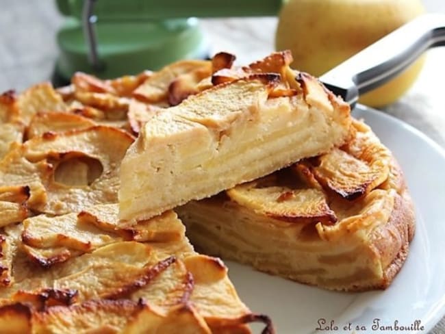 Gâteau invisible aux pommes