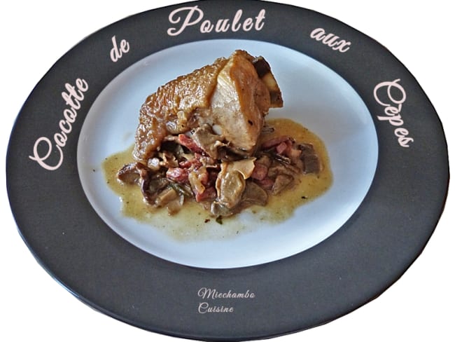 Cocotte de poulet aux cèpes