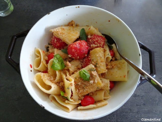 Paccheri avec tomates confites