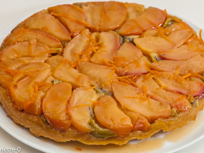 Tarte tatin aux pommes et kiwis