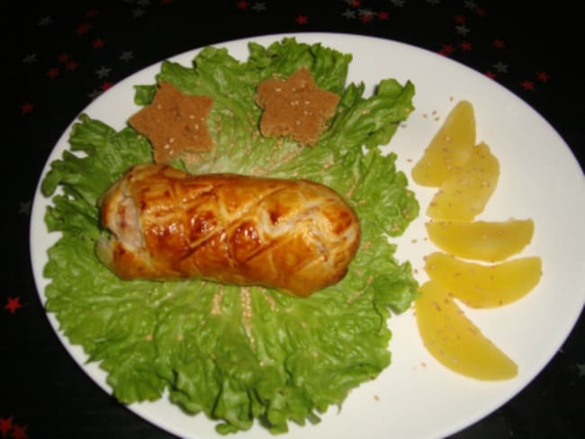 Feuilletés de boudin blanc aux pommes