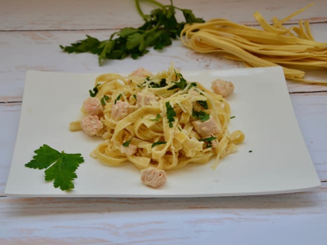 Tagliatelles au saumon