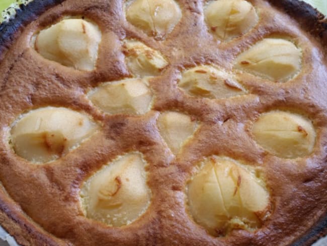 Tarte amandine aux poires