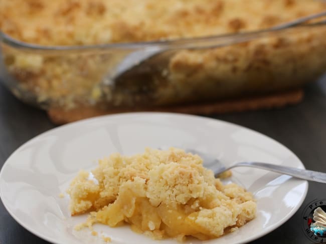 Crumble de pommes aux cristaux