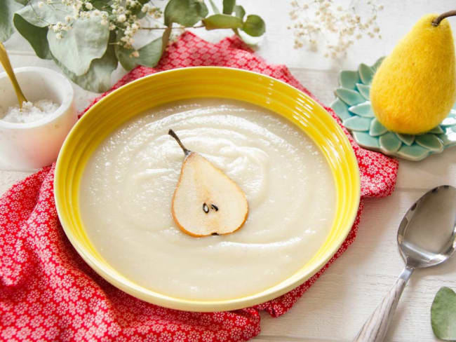 Soupe de céleri rave et poire