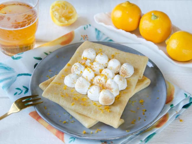 Crêpes sucrées meringuées citron bergamote : une recette délicieuse à essayer d'urgence