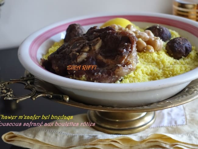 COUSCOUS AU SAFRAN - M'HAWER M'ZAAFER -