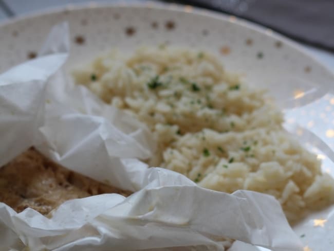 Pavé de daurade en papillote