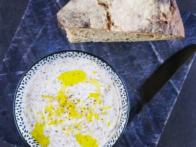 Tartinade de chèvre au zaatar