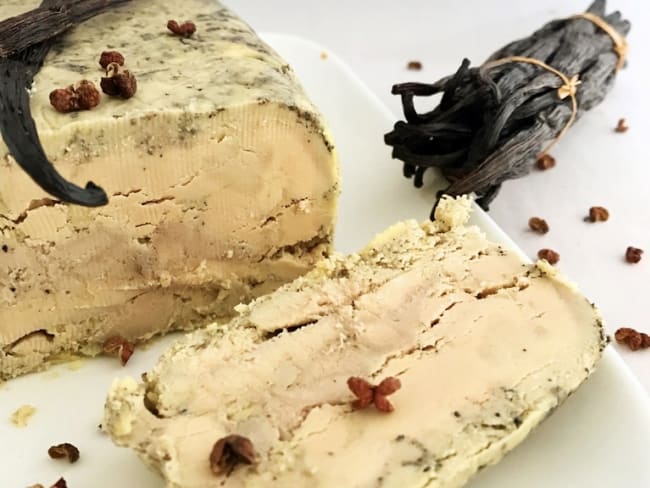 Terrine de foie gras à la vanille et poivre de Szechuan